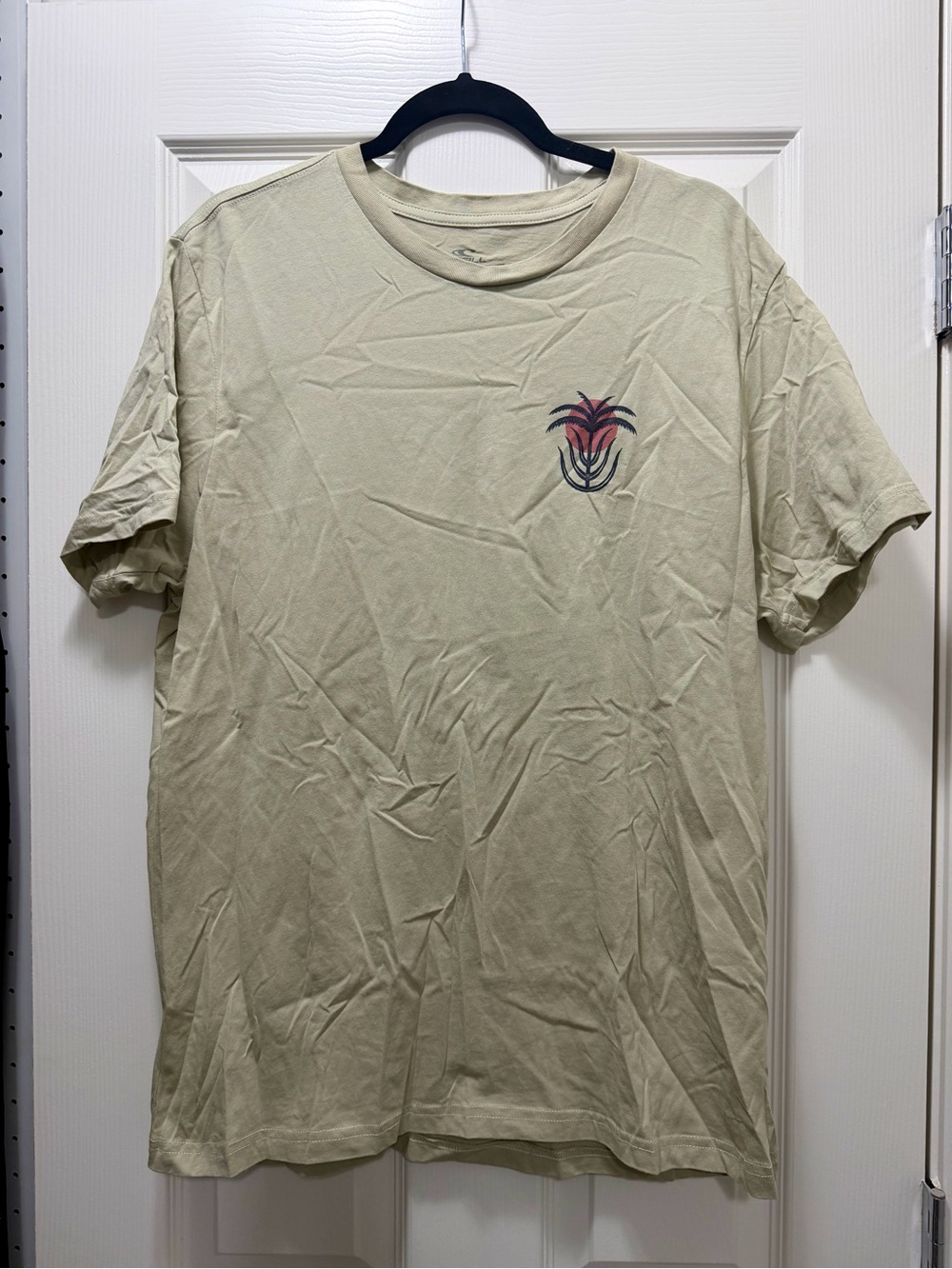 O'Neill Cream Short-Sleeve Tee with Palm Graphic